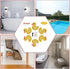 4.5" 3.5" Secopad Non Slip Bathtub Stickers, Duck Adhesive Kids Anti Slip Decal Treads for Shower and Bath Tub