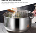 Hemoton 1.6L/1.5QT Stainless Steel Stockpot with Lid & Handle for Cooking Pasta, Soup, Stew