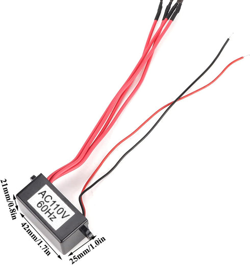 Anion Generator Module, Home Anion Negative Ion Generator Ionizer Module Mini Air Purifier 4 Negative Line (AC110V)