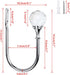 Sumnacon 2 Pcs Heavy Duty Metal Curtain Holdbacks with Clear Crystal Ball, Decorative Drapery Tiebacks for Home Decor