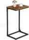VASAGLE C-Shaped End Table, Side Table for Sofa, Couch Table with Metal