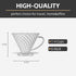 Coffee Dripper, Reusable Pour Over Maker with Handle, Slow Brewing for Cafe, Travel, Home & Offices, 02