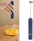 Handheld Milk Frother, Coffee Foam Maker USB Rechargeable Hand Drink Mixer with 3 Speeds and 2 Heads