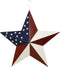 Y&K Decor American Barn Star, US Flag Star Outdoor Metal Barn Patriotic Wall Decoration