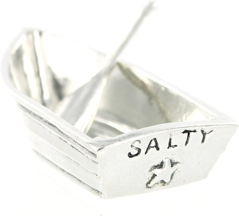 Basic Spirit Boat Salt Cellar w/Spoon - Handcrafted Pewter Home Lead-Free SD-19