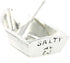 Basic Spirit Boat Salt Cellar w/Spoon - Handcrafted Pewter Home Lead-Free SD-19