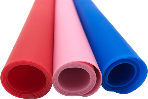 Silicone Baking Mat for Dough Rolling, Large Nonstick Heat Resistant Pastry Mat, Countertop Protector, Pink Dining