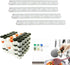 4 Pack 20-Clips Spice Gripper Clip - Wall Mounted Kitchen Spice Jar Rack Organizer with Adhesive Tape