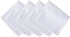Newbridge White Denley Stripe Set of 4 Fabric Napkins, 100% Polyester, Heavy Weight Party Napkin