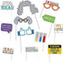 12Pcs Science Photo Booth Props with Stick, Mad Scientist Selfie Props for Chemistry Laboratory Party Supplies