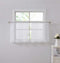 Warm Home Designs 30 x 36 Pair of Short White Kitchen Curtains, Boho Cafe Tiers for RV Window or Bathroom Drapes