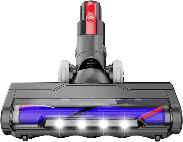 Upgraded Motorhead Vacuum Brush with Headlights for Dyson V7 V8 V10 V11, Motorized Head Replacement