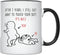 YouNique Designs 7th Anniversary Coffee Mug, 11 Ounces, Funny Wedding Anniversary Cup for Couple, Black Handle