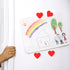 minkissy Red Heart Magnet Fridge Magnets, 40pcs Heart Shape Refrigerator Decors for Household Accessory