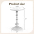 21" Side Table - Small Round Metal Accent Table for Living Room, Bedroom, Office - Modern Matte Black Pedestal Coffee