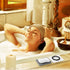 2PCS Premium Silicone Soap Dish Holder for Shower Bathroom Kitchen Sinks, Non-Slip Design, Easy Cleaning (White, Gray)