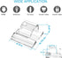 45 PCS Christmas Light Clips , Clear Adhesive Hooks for Outdoor String Lights, Outdoor Light Clips for Hanging Rope