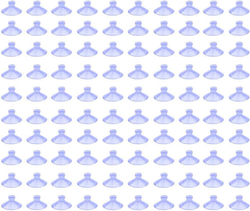 100Pcs Small Clear Suction Cups for Glass, Anti-Slip Pads for Windows, Table Tops, Home Organization