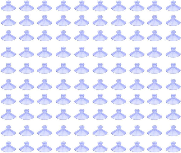 100Pcs Small Clear Suction Cups for Glass, Anti-Slip Pads for Windows, Table Tops, Home Organization