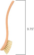 9-1/4 Inches, Redecker Curved Dish Brush, Strong Natural Tampico Fiber Bristles, Ergonomic Design with Oiled Beechwood