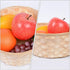 Wooden Berry Baskets, 3pcs Mini Woven Round Baskets for Food Serving and Candy Gift Container