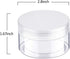 SATINIOR 6 Pack 4 oz Plastic Jars with Lids, Refillable Leakproof Round Empty Jars for Travel & Kitchen