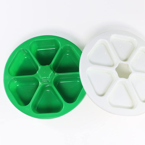 6 Cavity Triangle Sushi Mold, Non-stick Onigiri Rice Ball Press Maker for Seaweed Cilantro Rice Balls