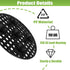 6 12 Inch QTLCOHD Pcs Pot Elevators for Plants, Black Plant Level Pot Elevator Plastic Plant Stand for Indoor Outdoor