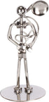 Broadway Gifts 6" Silver-Tone Figurine - Metal Sousaphone Player Statue - Industrial Musician Tuba Player