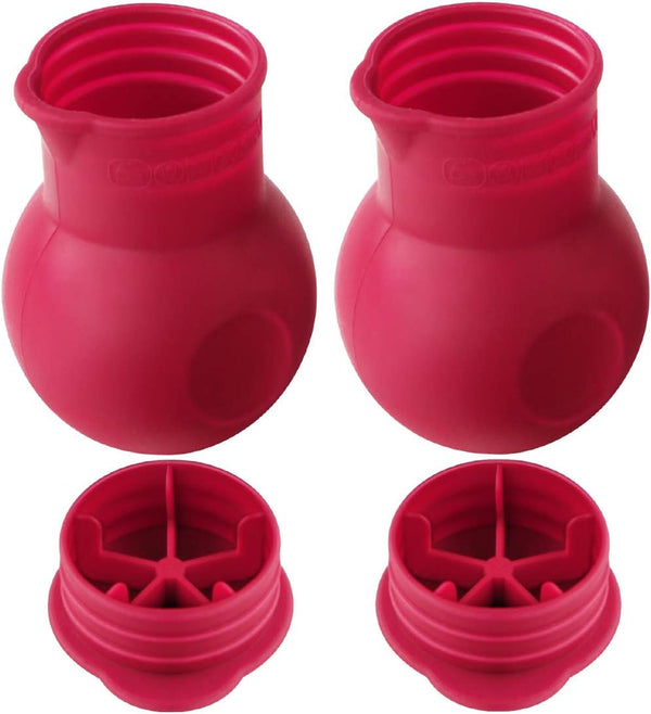 Webake Silicone Chocolate Melting Pot - Microwave Melt and Pour Candy Butter Warmer, Set of 2