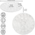 12.6 Inches 25 Foraineam Porcelain Deviled Egg Tray/Platter, White Egg Dish with Compartments