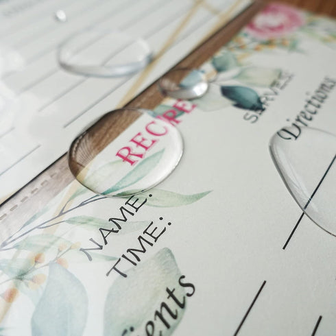 Recipe Card Page Protectors - Mini Recipe Card Sleeves for 8.5 x 9.5 3-Ring Binder, 50 PCS, 4x6 Inch Pockets