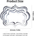 Plaque Frame Cookie Cutter Set, 4Pcs/Set, Stainless Steel Pastry Biscuit Cutters Mold (Style 2)