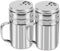 Accmor 5oz Salt and Pepper Shakers with Adjustable Pour Holes, Stainless Steel Dredge Shaker for Seasoning Spices