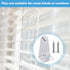 Set of 8 Metal Hold Down Brackets - Silver Blinds Brackets with Screws for Horizontal Blinds