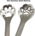 Maydahui 6PCS Cat Paw Spoon, 5.8 Inch Hollow Out Coffee Spoons, 18/10 Stainless Steel for Dessert, Ice Cream