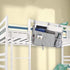 Bedside Caddy, Hanging Under Bed Storage Organizer Bag with 8 Pockets for College Dorm Rooms and Hospital Bed Rails