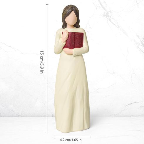 Book Lovers Gifts Bookshelf Decor Aesthetic Reading Decor Figurines, Bookish Gifts for Readers Women, Teachers