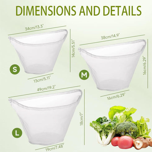RQAMRCU 5PCS Cheese Cloth Bags for Straining, Bowl-shaped reusable nylon cheese cloth filter bag, fine mesh
