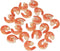 20PCS 1.14 Inches Artificial Shrimp Figures Fake Peeled Shrimp Simulated Cooked Prawn