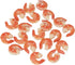20PCS 1.14 Inches Artificial Shrimp Figures Fake Peeled Shrimp Simulated Cooked Prawn