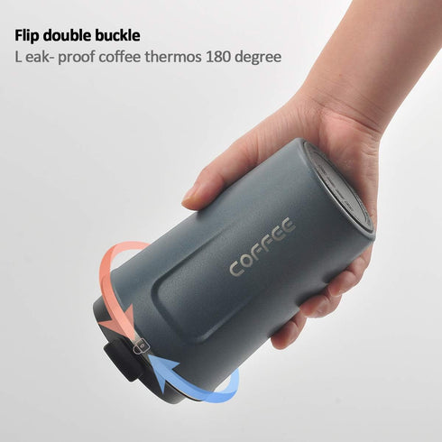 12 oz Stainless Steel Vacuum Insulated Tumbler, Spill Proof Coffee Travel Mug with Lid, Tibetan Blue Thermos Cup