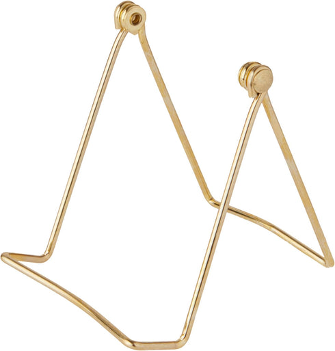 Bard's Folding Gold-toned Wire Easel Stand, 4" H x 3.5" W x 5.5" D