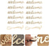 PRETYZOOM 10pcs Farmhouse Welcome Sign Cutout, Unfinished Letter Sign DIY Block Words for Home Wedding