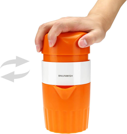 Hand Juicer Citrus Orange Squeezer, Manual Lid Rotation Press Reamer for Lemon Lime Grapefruit with Strainer