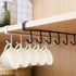 2pcs Mug Hanger Rack, Under Shelf Storage Hooks Organizer Hanging Holder for