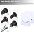 Adhesive Shower Curtain Rod Holder, 4 Pcs Tension Rod Holders, Transparent Wall Mount Holder for Shower Curtain