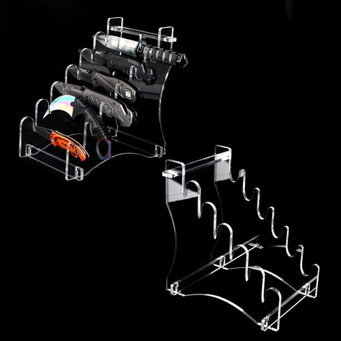 Dagger Stand Knife Display Stand, Acrylic Desktop Display for 6 Knives, Hunting Knife, Dagger, Pocket Knife