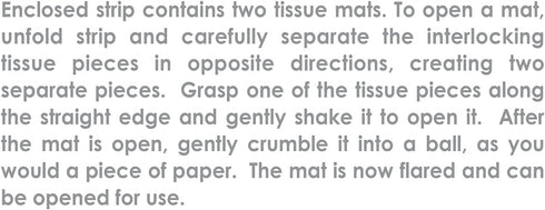 Beistle 6 Piece Green Tissue Paper, Artificial Grass Mat Squares for DIY Crafts Spring Summer Easter Party Decorations