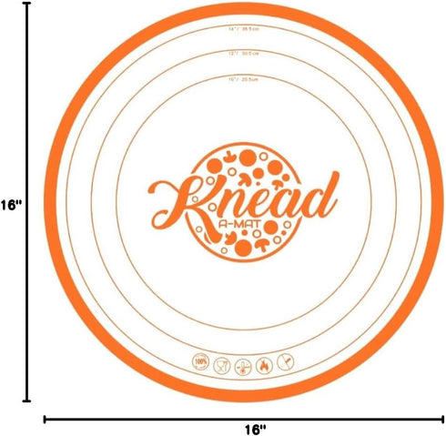 Knead-A-Mat Large Round Silicone Baking Mat by